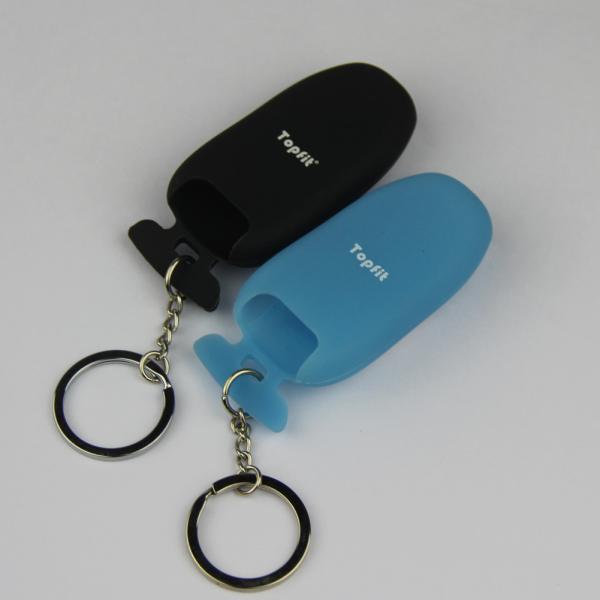 Topfit Silicone Key Cover for the Tesla Model S P85d( Black, light blue, 2 of