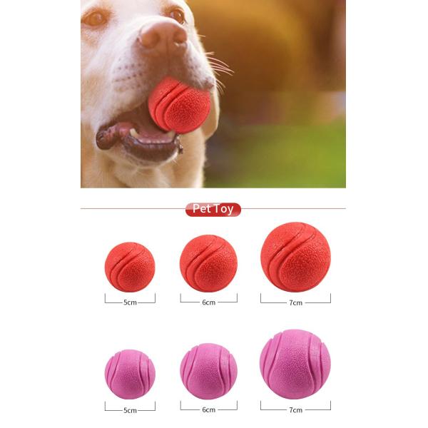 Dog Chew Toys Solid Rubber Balls Elasticity Teeth Cleaning Ball Diameter Solid Durable