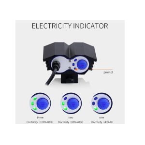 4 Modes LED Headlight For Bike , T6 LED 2000LM X2 M2 Rechargeable MTB Lights