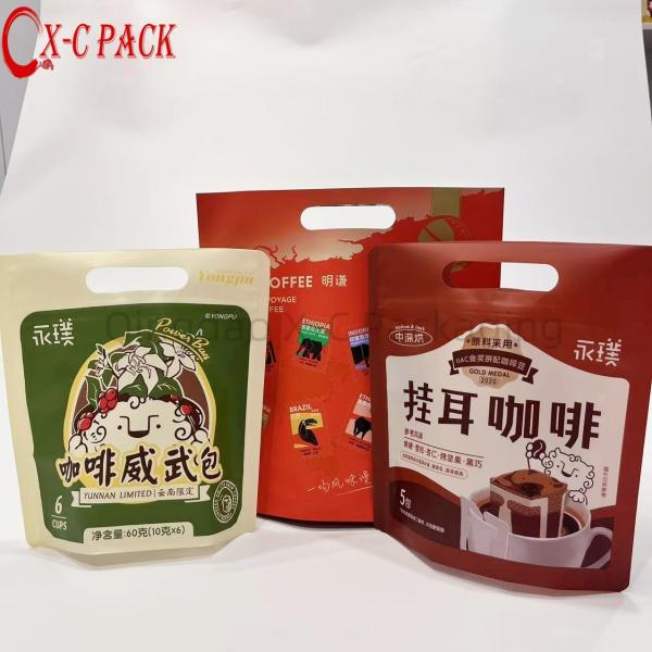 Custom Printing High Quality Sugar-Free Keto Instant Mushroom Collagen Coffee Powder Packaging Bag with Valve