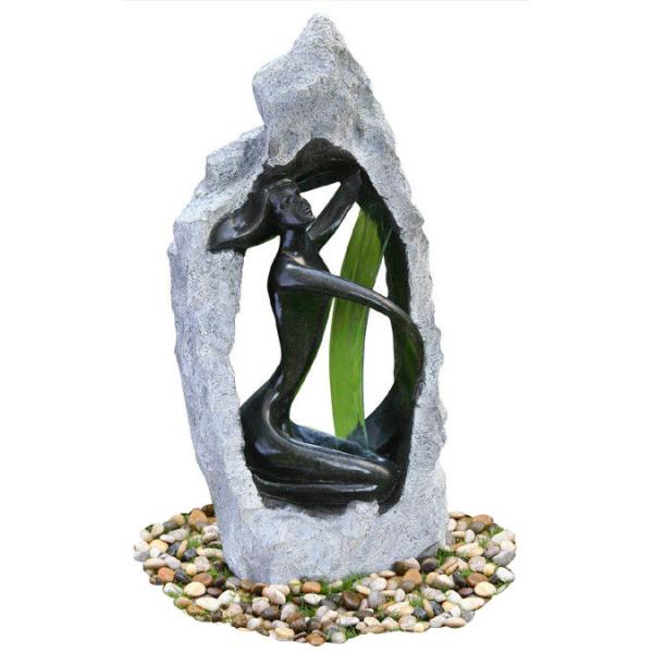 Outside Garden Statue Water Fountains With Fiberglass / Cement / Magnesia