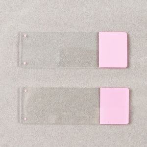 CE Approved Prepared Types Of Pink Frosted Color Microscope Slides And