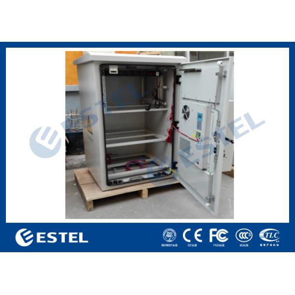Pole Mounted Outdoor Power Cabinet , Telecom Equipment Cabinet With DC Air