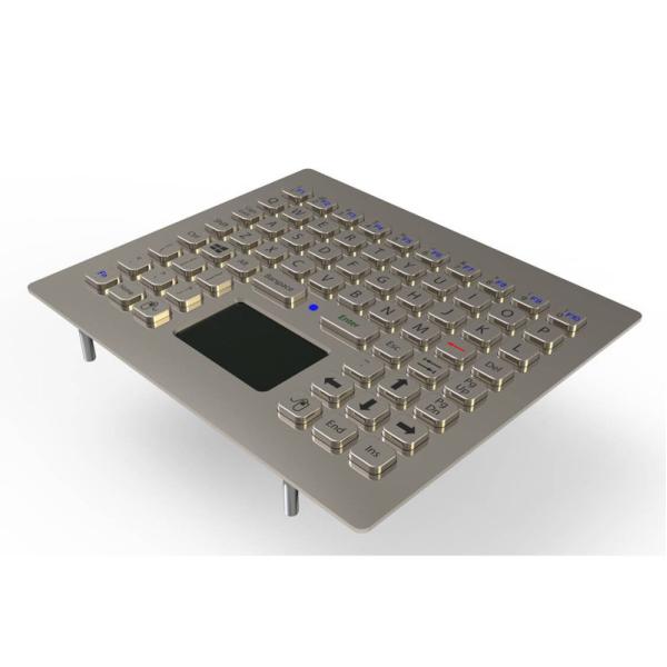 Super-tiny Stainless Steel Industrial Keyboard With Touchpad And Function Keys