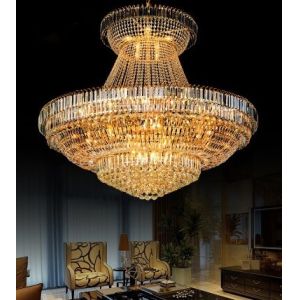Decorative Artistic Modern E14 Crystal Pendant Light 110V Size Customize