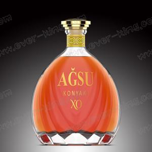 China Custom Design Glass Wine Bottle 750ml For Liquor Alcohol Drinking on sale