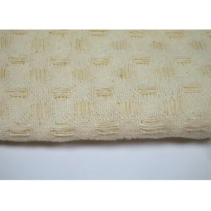 Purity Cotton Honeycomb Pattern Jacquard Fabric Varying Drape - Ability