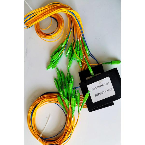 Quality High Reliability Fiber Cable Splitter 2X16 SC APC Low Polarization Dependent Loss wholesale