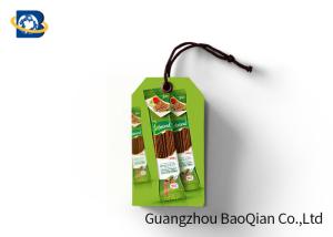 China Paper 3D Custom Printed Hang Tags With String , Custom Swing Tags For Food on sale