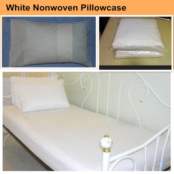 Disposable Nonwoven Pillow Cover,Pillow Case +bed Sheet+ Bed Cover For Hospital Or Hotel Use