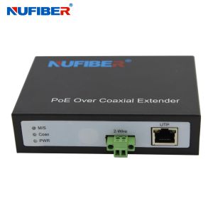 10M 100M POE EOC 2 Wire Ethernet over Coaxial Extender For Elevator CCTV