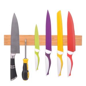 China Upgrade Your Kitchen with a Magnetic Knife Set and Bamboo Acacia Walnut Storage Block on sale