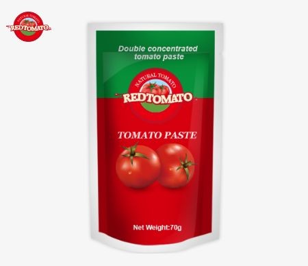 Quality High-Quality Tomato Paste Sachets Available In Both Flat And Stand-Up Designs Double Concentrated And Weighing 70g wholesale