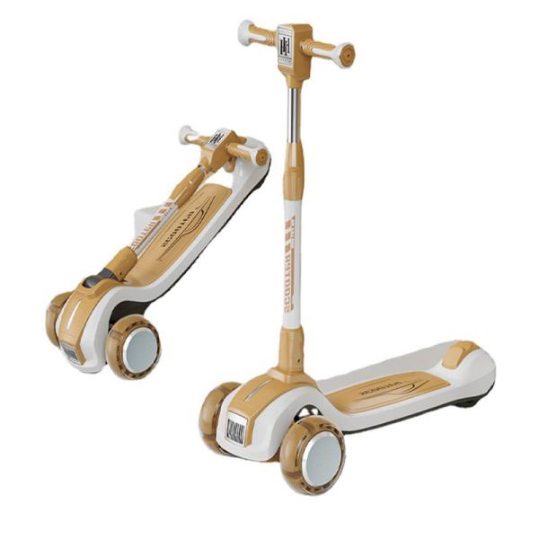 2022 PU Wheel Multifunctional Folding Ride On Scooters Car for Children Unisex Gender