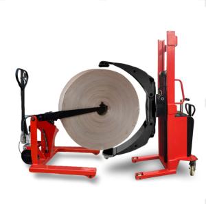 Cheap Custom Roll Handling Solutions Electric Semi Electric Stackers For Paper And Packaging Industries for sale
