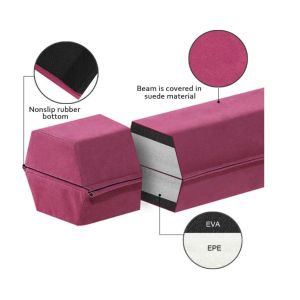 EVA Top Layer 8FT Nonslip Rubber Bottom Gymnastics Balance Beam