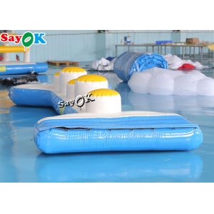 Customized Large Inflatable Water Park Equipment Cylindrical Log Bridge
