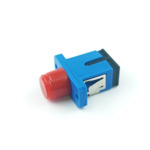 China FTTH Hybrid Optic Fiber Adapters Couplers with Zirconia Sleeve and SC FC Connectors on sale