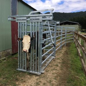 42*115mm*1.6mm Cattle Cow Crush Fence Fully Welded Post Brackets