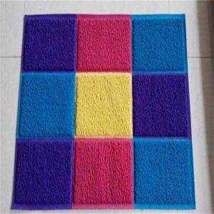 Anti - Slip Coir Entrance Matting / Front Door Rugs Patchwork Pattern