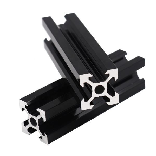 Quality Black Anodized 80X80 Aluminum Assembly Line Extrusions wholesale