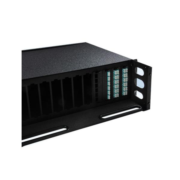 Quality 1U Fiber Optic Patch Panel Rack Mount Fiber Enclosure Inside Cabling Multimode wholesale