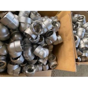 Custom Logo Socket Weld Pipe Fittings ASME B16.11 ISO / TUV Certification