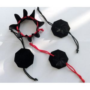 OEM Christmas Velour Drawstring Pouch , BRC Velvet Jewelry Pouches With Logo