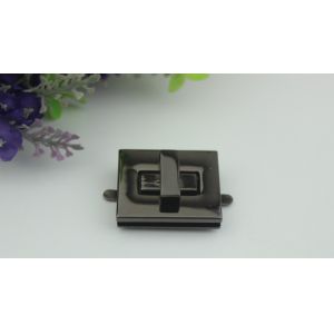 Factory Price Nickle Free Plating Gold Zinc Alloy Rectangle Metal Twist Turn