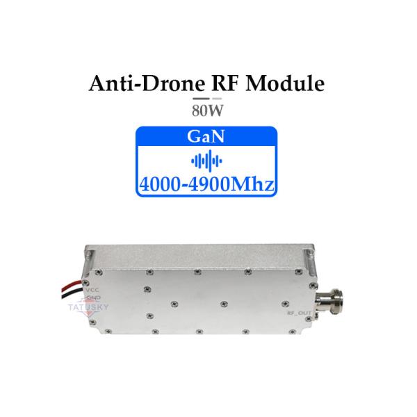 80W GaN Anti-Drone Module 4000–4900MHz | High-Power DJI FPV & UAV Signal Jammer
