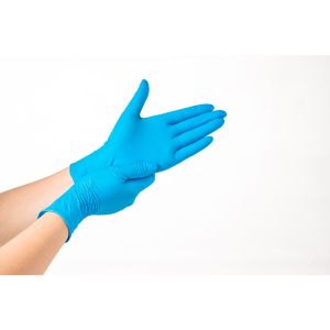 No Powder Nitrile Latex Safety Hand Gloves Customzied Color