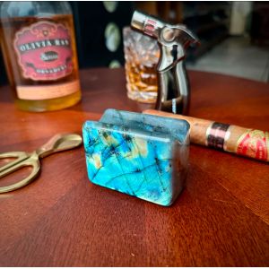 Blue Emerald Marble Cigar Rest Natural With Luxury Design Scratchproof