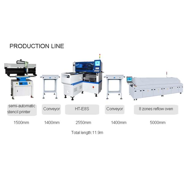 High Precision SMT Mounting Machine 28 Feeders For Household Appliance