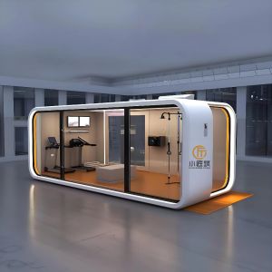 Modern Design Mobile Office Pod Prefab Tiny House with Apple Cabin Style Made