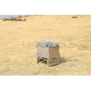 Portable Stainless Steel Stove for Camping and Picnics Expanded size 21.5*20.5