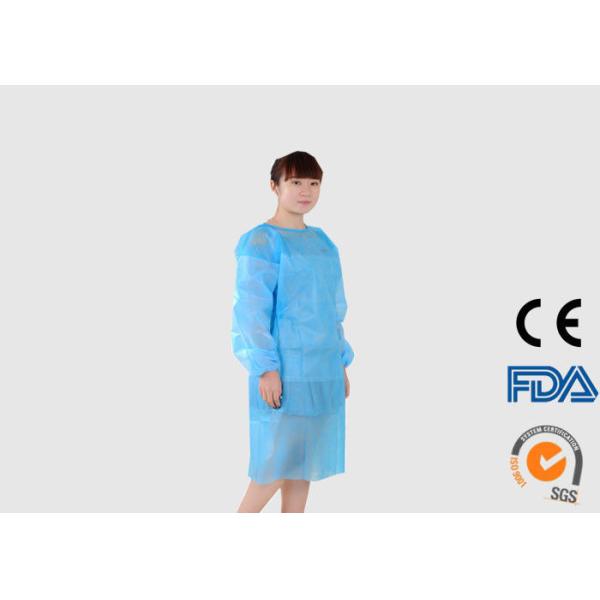 Quality Lightweight Disposable Medical Gowns , PP Coated PE Disposable Sterile Gowns wholesale