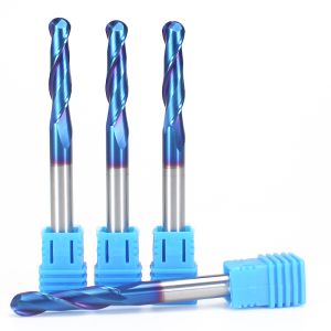 Manufacturer CNC Tools 1/2/3/4/6 Flutes Flat Ball Nose Corner Radius Aluminum