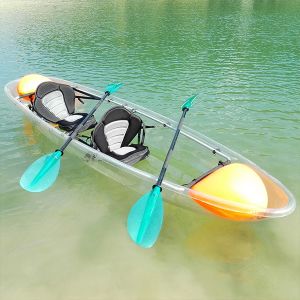 Light Ocean Polycarbonate Canoe , 3300 * 850 * 320mm Flat Bottom Jet Boat