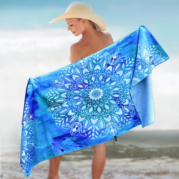 Softness Soft Printed Beach Towel Care Instructions Machine Washable