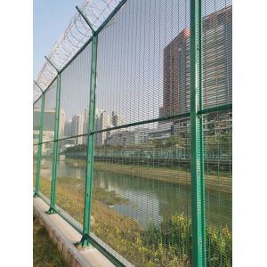 Cheap 1.8*2.4m High Security Anti climb 358 iron 358 garden mesh fence anti theft security Fence Powder Coated Clear View Fenc for sale