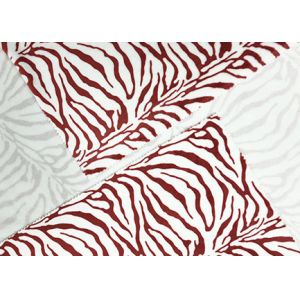 210GSM Polyester Velvet Fabric / Poly Fleece Fabric For Home Textile Zebra