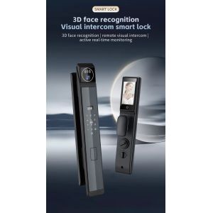 3D Face Recognition Smart Lock With Video Calling And 4200Mah Rechargeable
