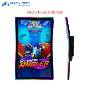 Cheap J Shape Curved 144Hz Gaming PCAP 43'' Touch Screen Monitor For Games for sale