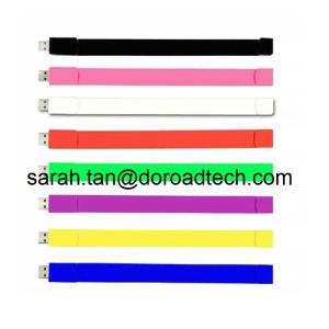 Customized 100% Real Capacity Silicone Bracelet USB Flash Drives