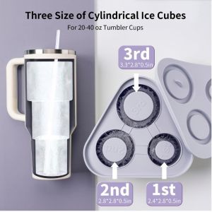 Silicone Mold Ice Cube Tray for Tumbler Cup Kitchen Accessories Bar Ice Cream