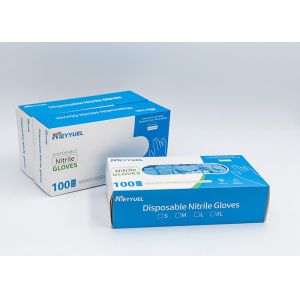 China Disposible Powder Free Safety Examination Nitrile Gloves With Customized Color on sale