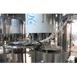 Flange Aspetic Filling And Sealing Machine Stainless Steel Double Cap System