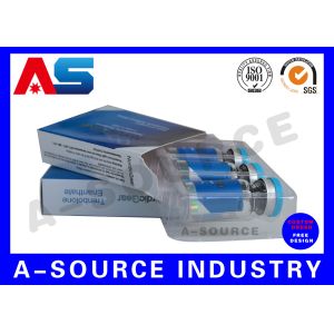Anti - Fake Peptide Injection Laser 10ml Vial Storage Boxes Panton Blue And