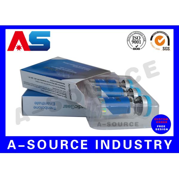 Anti - Fake Peptide Injection Laser 10ml Vial Storage Boxes Panton Blue And