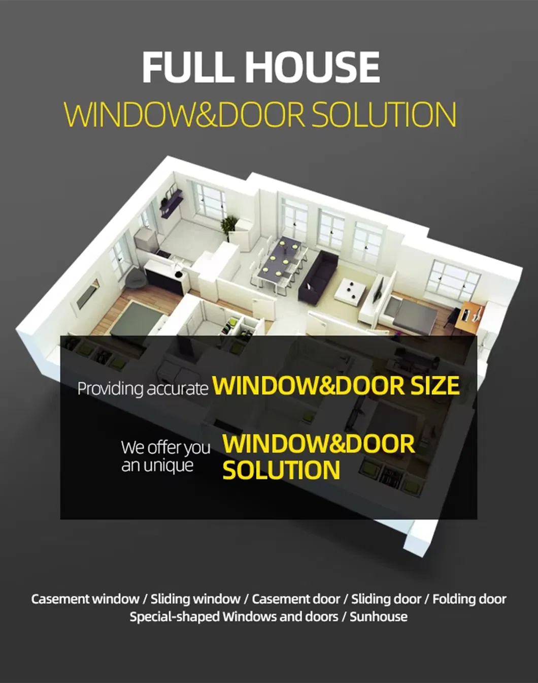 High-Grade Sliding Doors, High-End Hardware, American Standard